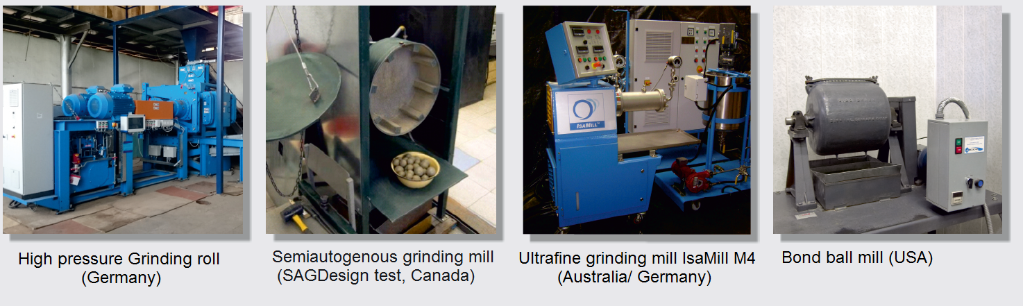 Equipment of ore grinding and crushing laboratory